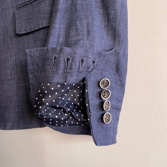 Zara Chambray Blazer - Picture 4 of 7